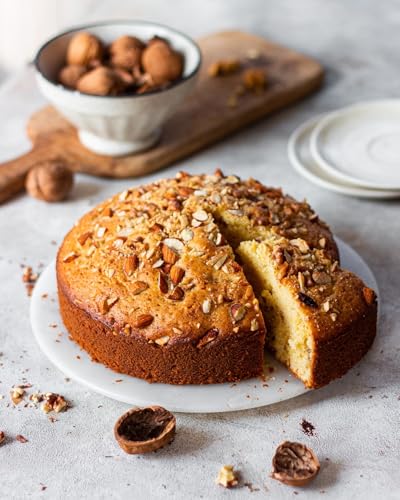 Image of WINNI - Premium Delight Vanilla Dry Nuts Cake For All Occasions | Handmade Celebration Eggless Cake Gift Pack For Anniversary, Birthday, Valentine's Day, Mother's Day, Girls, Boys, Partner, Couple, Student, Girlfriend, Boyfriend, Kids | Luxury Gift Box | Best Return Gift Hamper