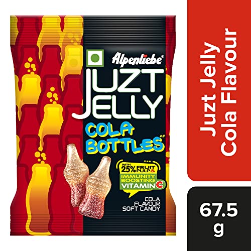 Image of Alpenliebe Juzt Jelly Cola Flavour Bottles Pouch, 26 Pieces,67.5 gram / 72.8 g (Weight May Vary)