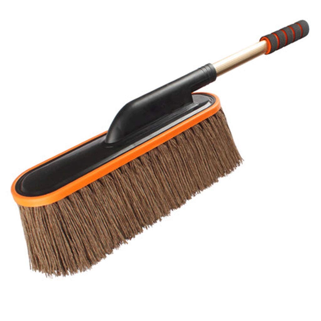 XMING Myjnia samochodowa MOP Specjalna szczotka szczotka Miękkie włosy Długa rękojeść Teleskopowy nie boli narzędzia do mycia samochodów samochodowych (Color : Nero)