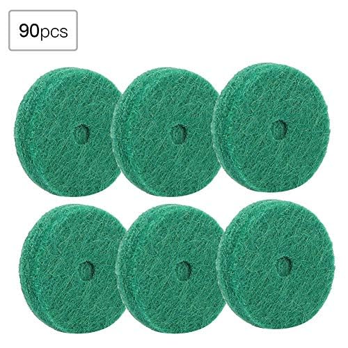 Piano Felt Pads, 22mm Piano Felt Kissen Piano Felt Unterlegscheiben Piano Leveling Key Unterlegscheiben Piano Regulating Tools Keyboard Balance Unterlegscheiben Piano Parts Ersatz Green 90pcs / Set