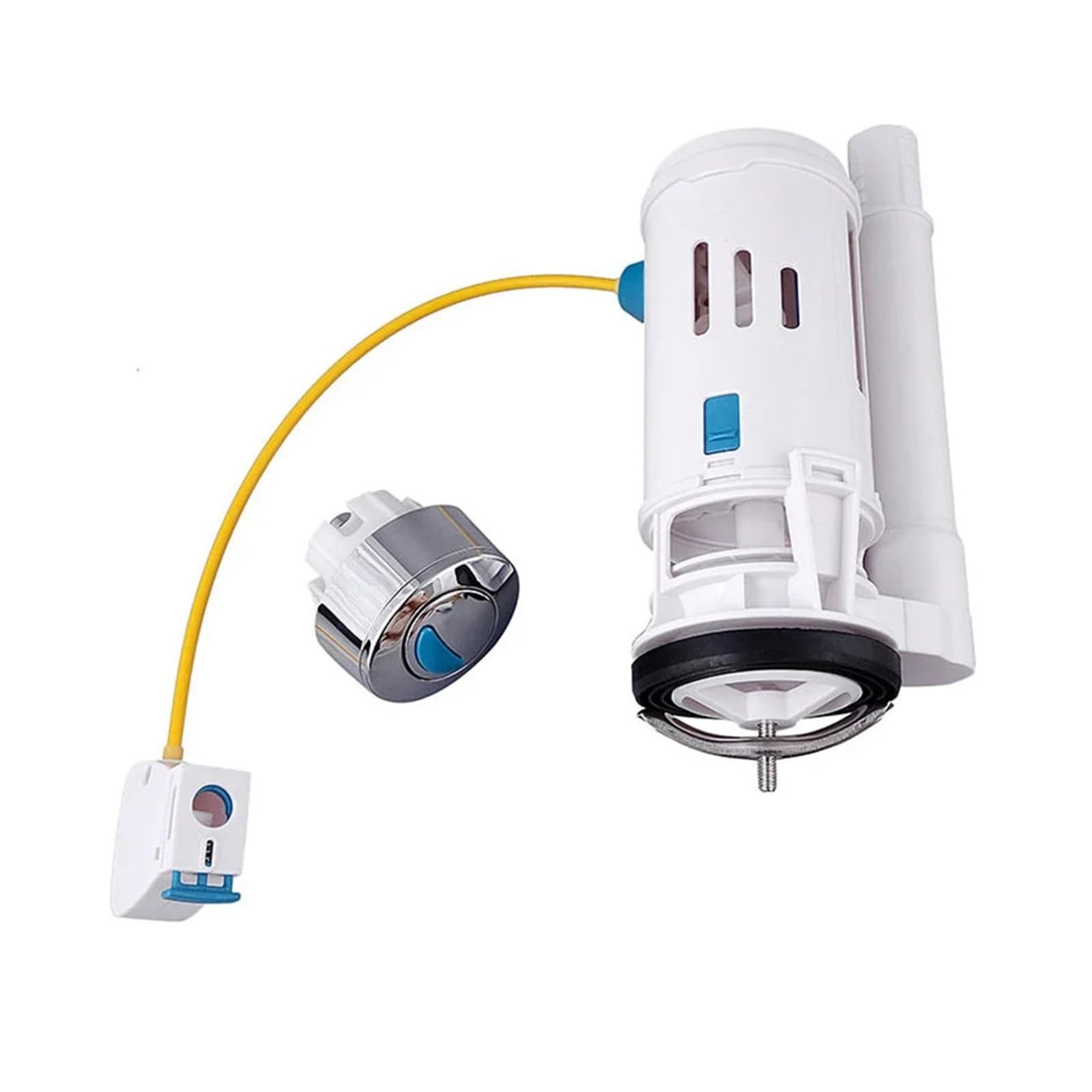 Fluxómetro manual para inodoro Válvula De Drenaje Controlada Por Cable Reparación Inodoros Baño Piezas Descarga Cisterna Fácil Instalación