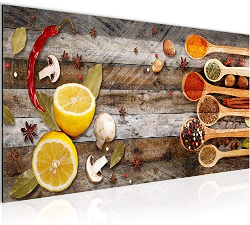 Runa Art Canvas Wall Art Kitchen Spices 1 Piece Non-woven Canvas Prints for Living Room and Bedroom Dining room 041412a