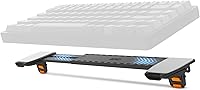 Vista 7 de ESC Soporte de teclado de computadora abatible para escritorio, elevador de teclado inclinado y soporte para laptop con 3 ángulos ajustables