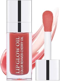 Sokgo Hydrating Lip Glow Oil: Plumping Moisturizing Lip Gloss Balm - Natural Transparent Shine for Dry Lips