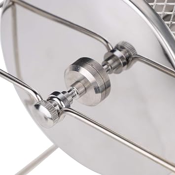 Fdit 1Pc Mini Manual Coffee Beans Roasting Machine DIY الفولاذ المقاوم للصدأ بكرات مع مقبض