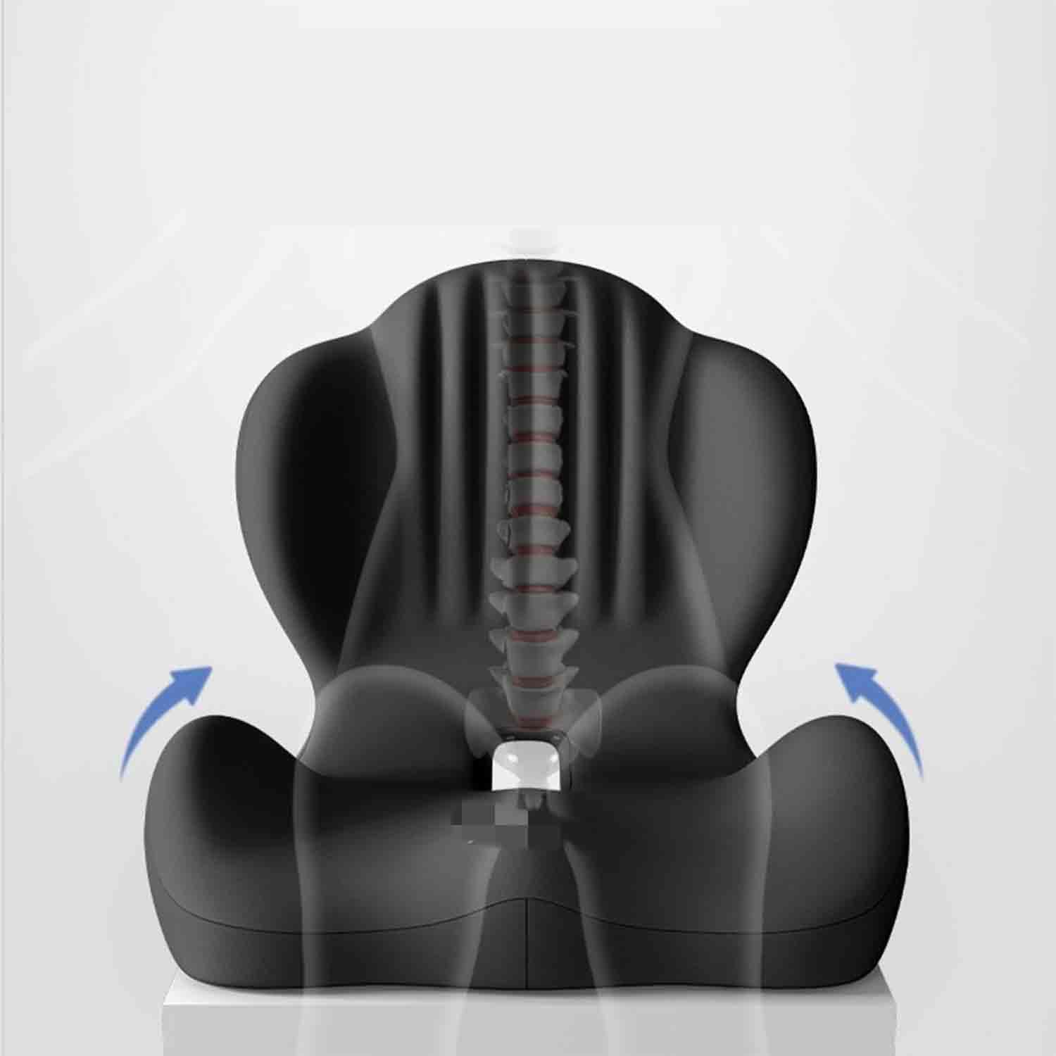 Cojín de espuma viscoelástica para asiento y respaldo para sillas de oficina y asientos de coche, comodidad ergonómica y apoyo durante largas horas, perfecto para el hogar y viajes