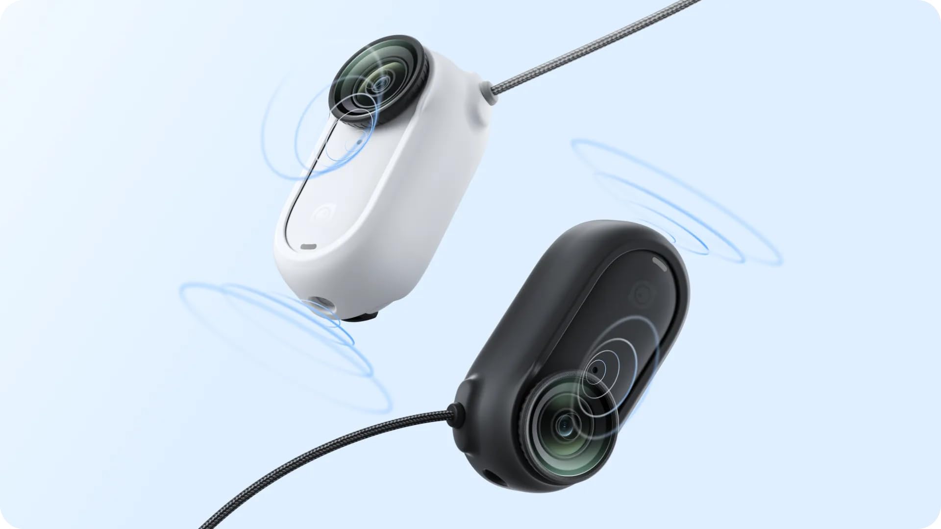 Insta360 GO 3/GO 3S - Cordón de Seguridad con Colgante magnético (Negro)