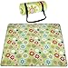 SKYSPER Manta de Picnic 200 x 200cm Alfombra Alfombrilla Colchón Impermeable Plegable Estera Franela para Acampar Camping para Playa Jardín Senderismo Portátil Deportes