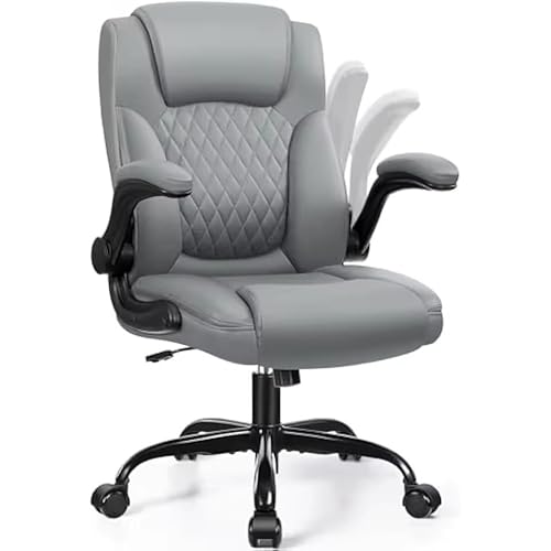 PU Leather Office Chair Home Computer Desk Chairs Swivel