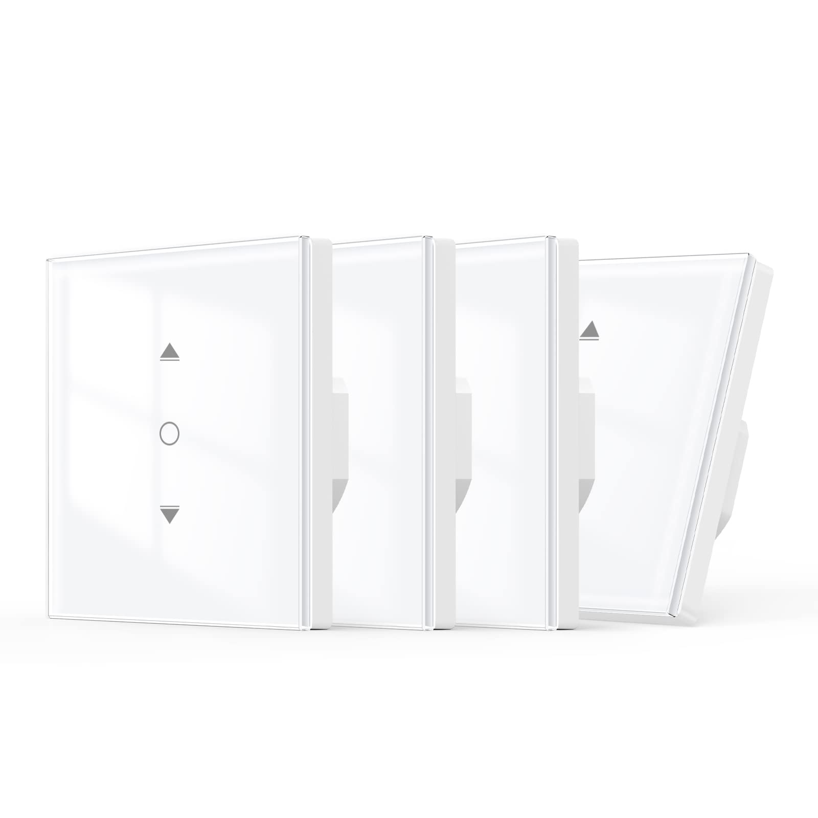 【6.1 Gen】Interruptor persiana WiFi Maxcio compatible con Alexa, Google Home, Interruptor Persiana con Control de Porcentaje, Temporizador y Control de Voz, Requiere Cable Neutro - 4Packs