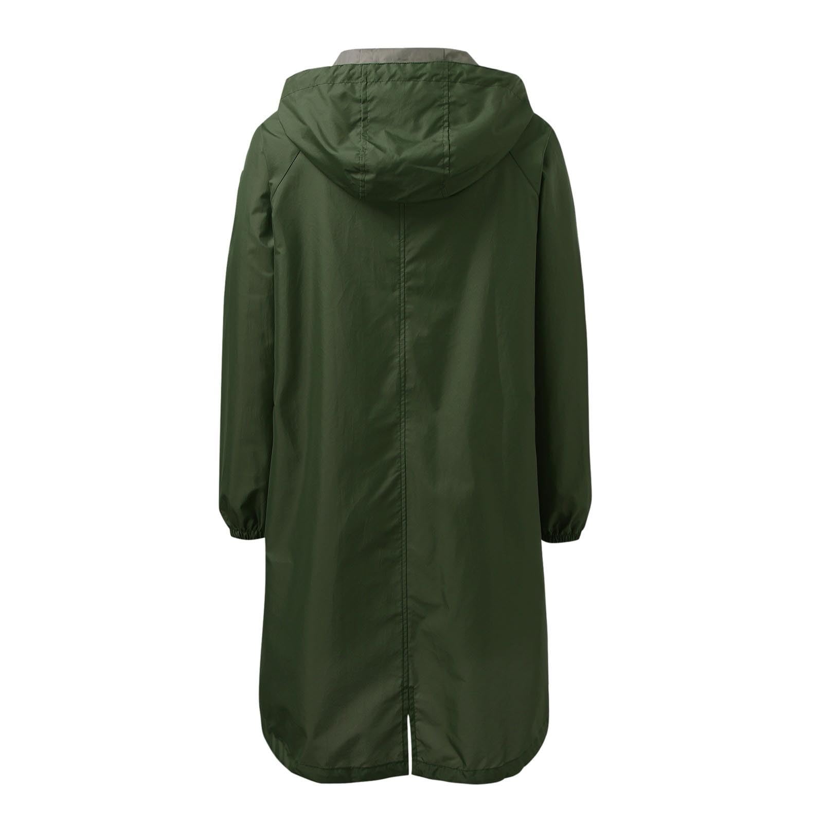 Generisch Poncho de pluie pour homme et femme, 100 % imperméable, coupe-vent, léger, pliable, avec capuche, réutilisable, cape de pluie EVA respirante pour randonnée, cyclisme, camping