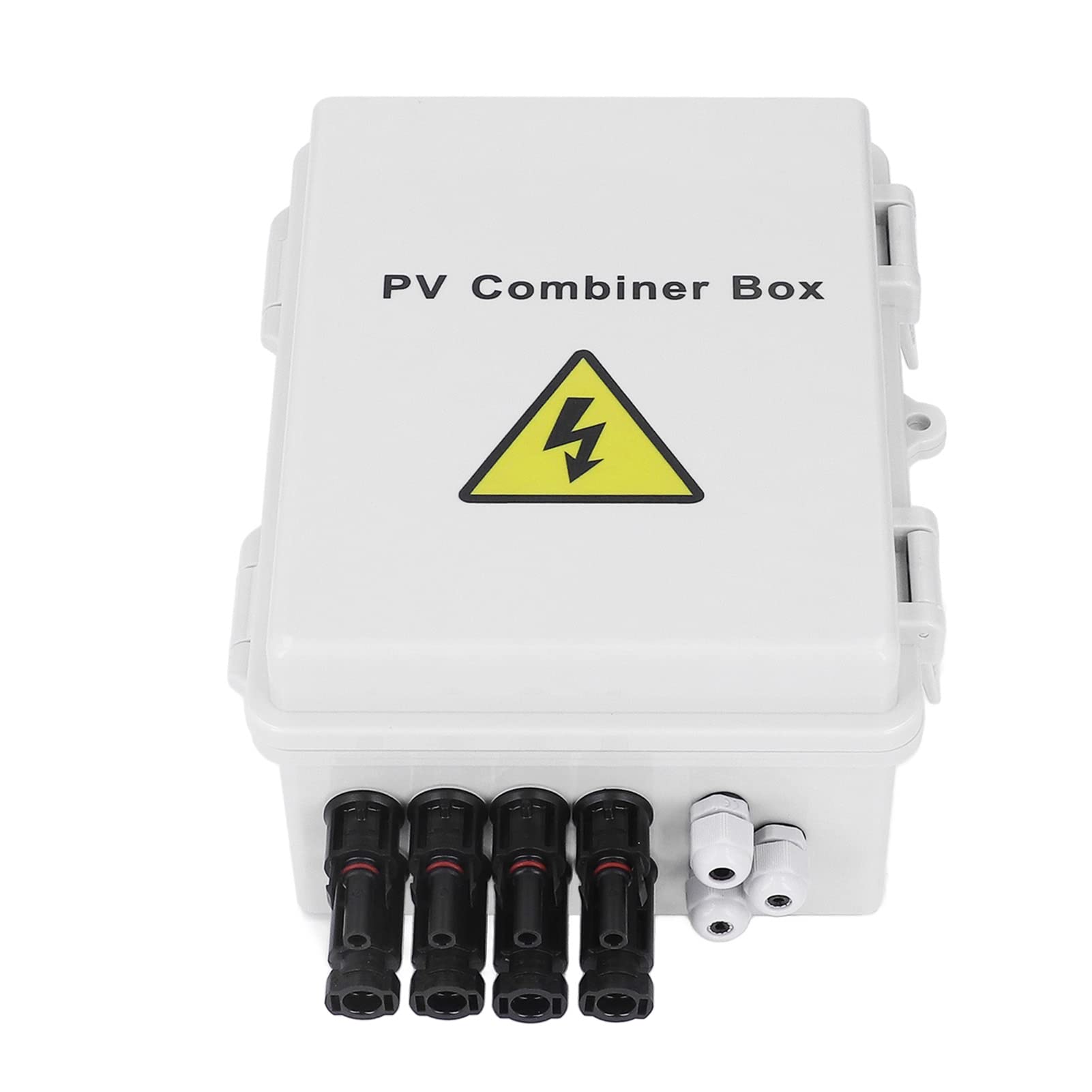 PV-Kombinationsbox, 4 String, 10 AWG, DC-Solar-Kombinationsbox mit 15 A, 63 A Leistungsschalter, für den Einsatz in netzunabhängigen Wohnmobil-Solarsystemen im Freien