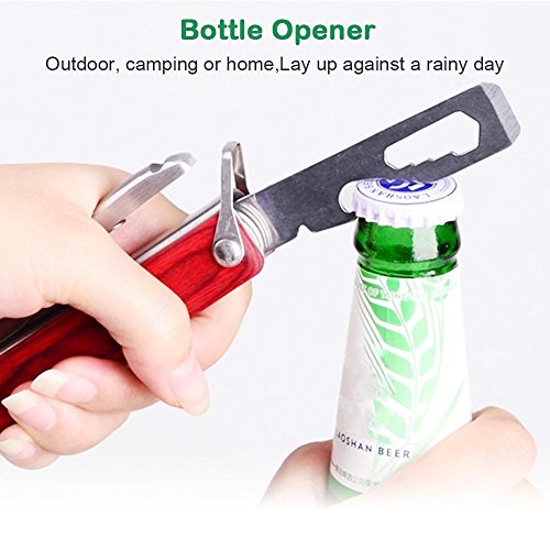 Mcupper Multitool Portable Emergency Escape Axe Hammer,16-in-1 Multi-function Alloy Steel Hammer-axe with Plier, Knife, Can Opener, Screwdriver & More