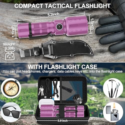 Image of Rechargeable Flashlights High Lumens,Super Bright Small Powerful Flashlight