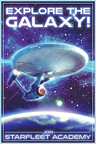 Star Trek - Travel Explore The Galaxy - Officially Licensed - Laminated Poster - 24.5" x 36.5"