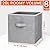 Criusia Storage Cubes - 11 Inch Heavy Duty Fabric Closet Bins for Shelves, Cube Organizer - 8 Pack Collapsible Decorative Storage Bins Baskets for Organizing Clothes Blankets Toys (Grey)