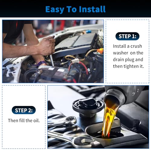 Image of 10 Pcs M16 Oil Drain Plug Gaskets Crush Washers Seals Rings Fits for S ubaru Outback Legacy Impreza Forester BRZ XV Crosstrek, Replacement for The Part # 803916010, Used for Oil Change