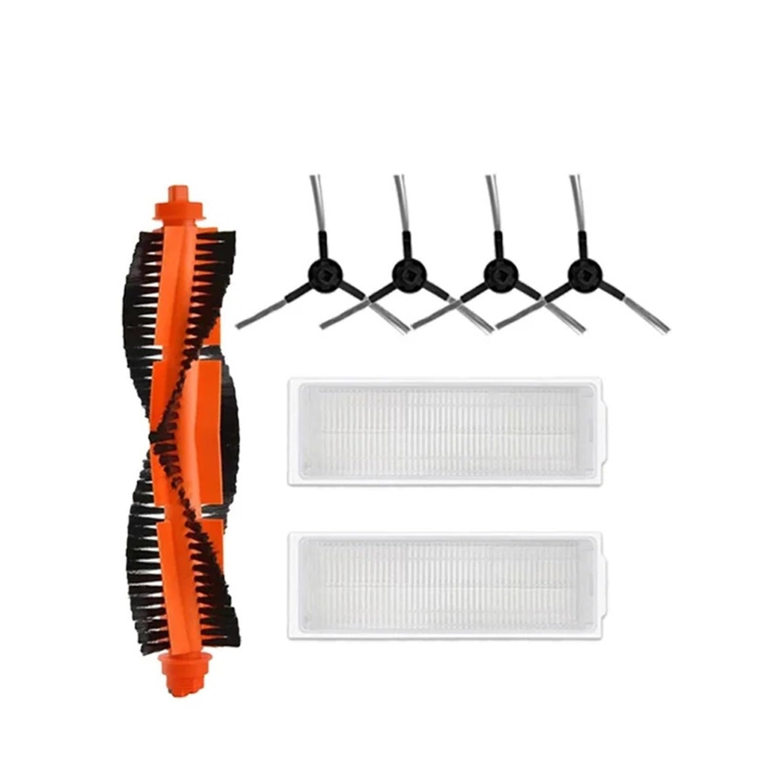 Kicici Compatible With XMI Mijia Mi Robot Vacuum-Mop Pro STYTJ02YM 2S / 3C / Conga 3490 Viomi V2 PRO V3 SE Main Side Brush Hepa Filter Mop Part(Red)
