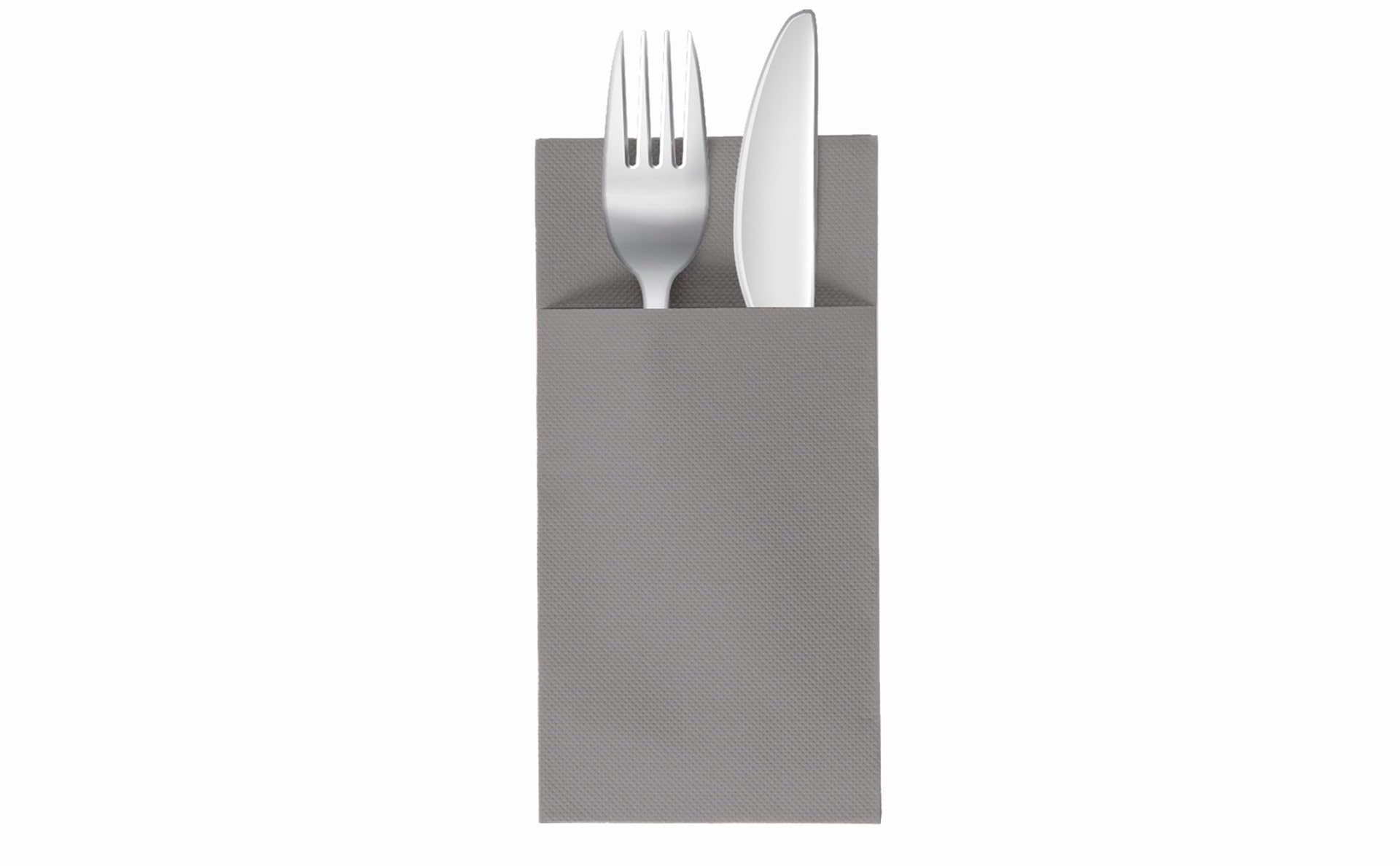 VelaHub Soft Point 50 Cutlery Napkins, High-Quality Disposable Napkins, 39 x 38 cm, White