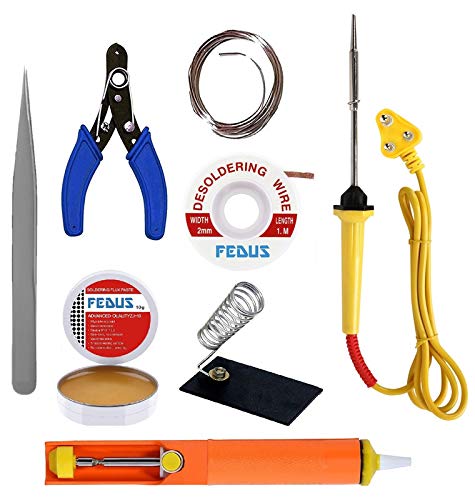 See full amazon price history chart for FEDUS Corded Electric Soldering Iron Kit Set|Soldering Paste,Soldering Stand,Soldering Iron(25W) Soldering Wire, Wire Stripper, Desoldering Wick, Desoldering Pump, Solder Sucker, Tweezers FEDUS Corded Electric Soldering Iron Kit Set|Soldering Paste,Soldering Stand,Soldering Iron(25W) Soldering Wire, Wire Stripper, Desoldering Wick, Desoldering Pump, Solder Sucker, Tweezers (B08G4N4SZM) Amazon Price History, Amazon Price Tracker