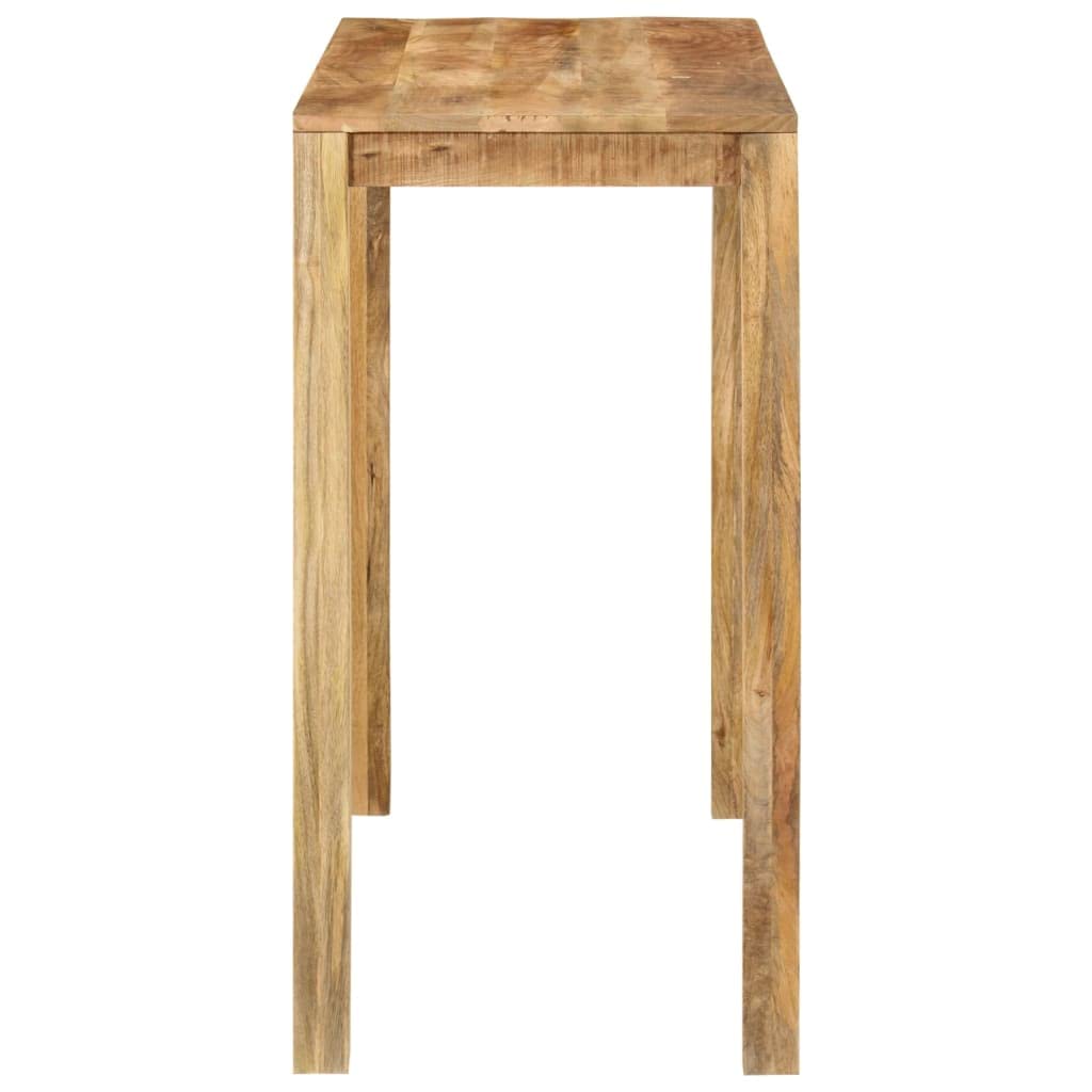 vidaXL Mesa Alta de Bar Mueble Cocina Bistró Mostrador Restaurante Patas Salón Sala de Estar Jardín Terraza Hogar Madera Maciza de Mango