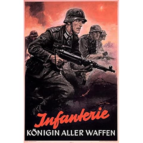 American Gift Services Infanterie Konigin Aller Waffen German World War Two Poster Art 11x17 Cover