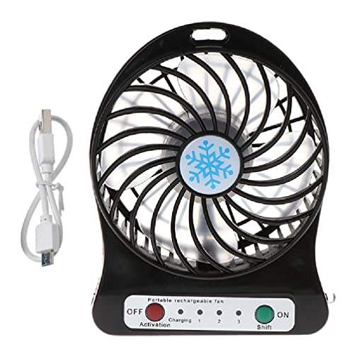 Portable 5W Outdoor LED Light Fan Air Cooler Desk USB Fan Without 18650 Battery USB Fan Computer and Office Supplies Remote Control Timing USB Fan Rechargeabl 4Gears Ceiling Fan Tent Camping Hanging