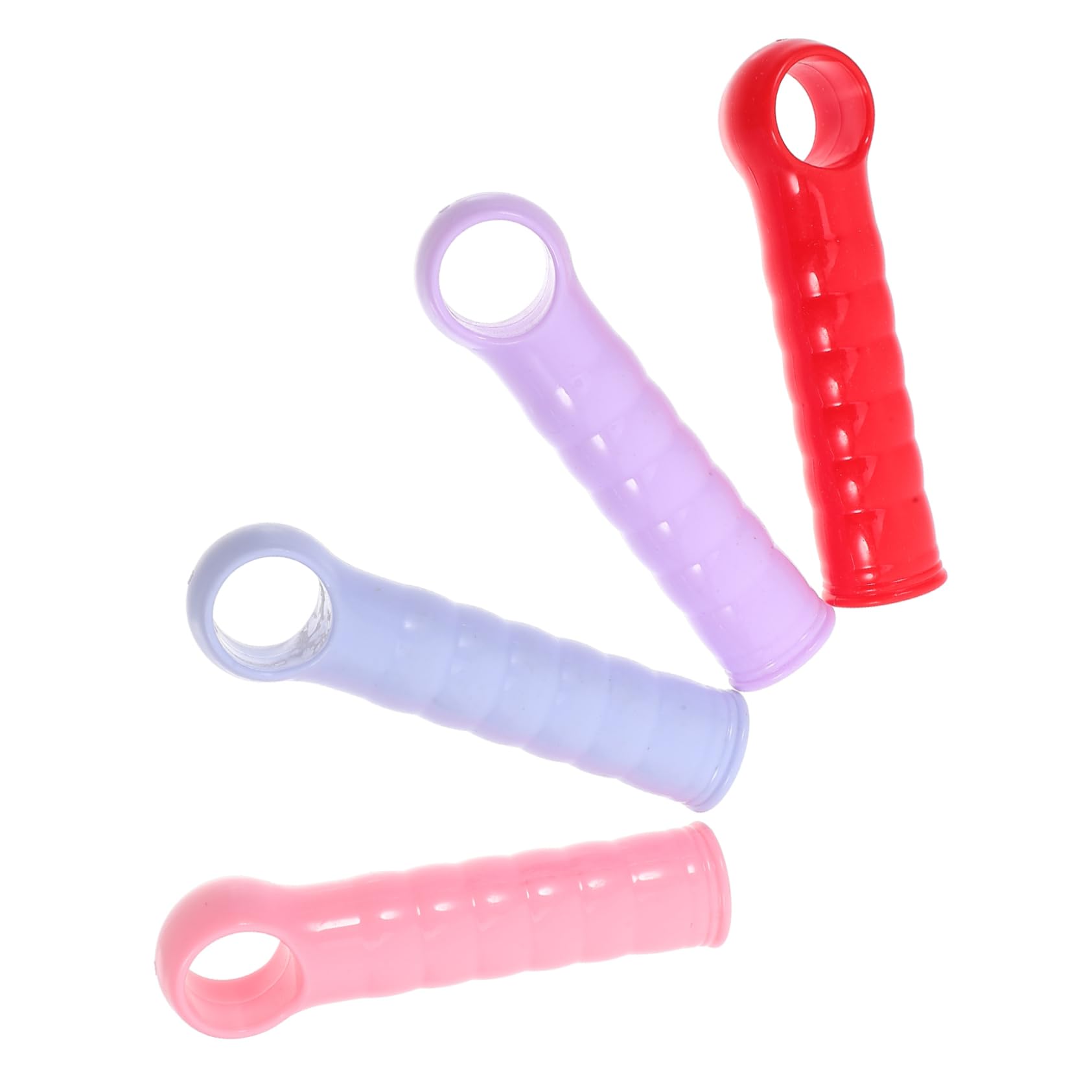 IWOWHERO 4Pcs Plastic Mop Handle End Caps Replacement for Mop and Dustpan Ergonomic Grip Colors Easy Installation and Versatile Use