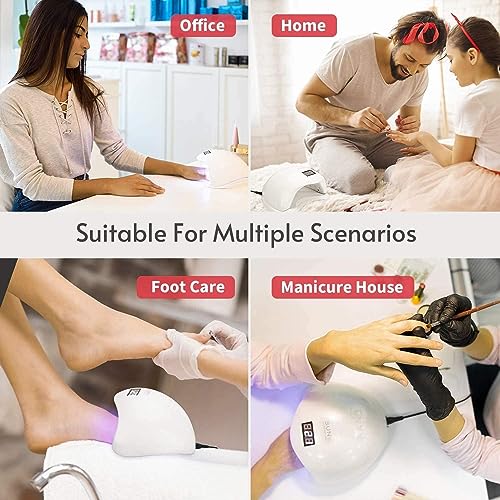 Sun U V THR3E STROKES 3-in-1 Gel Nail Polish Uv Light Lamp, Nail Dryer Machine, And Nail Paint Dryer Machine - Professional Salon-quality Results At Home White Uv Lamp For Nails... - Image 6