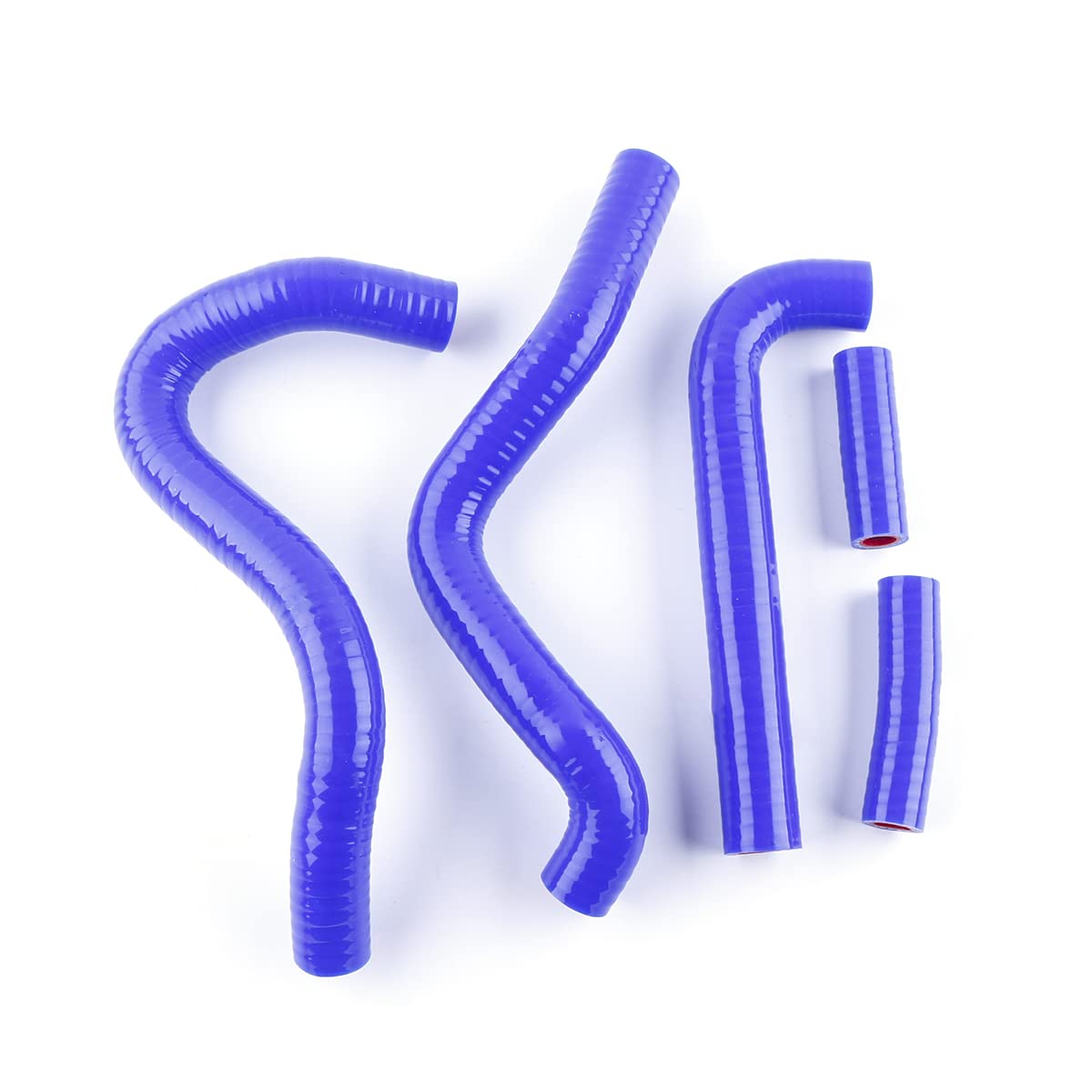 Work 5-Piece Black Silicone Radiator Hose Kit For 1994-2002 Kawasaki KX250 (Coolant Hose Set)