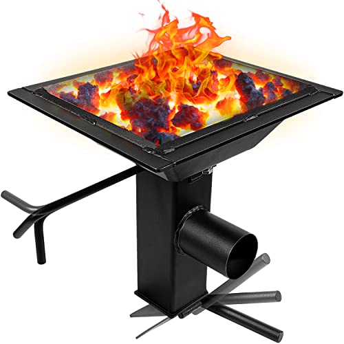 Bonbo 10X12 INCH Welded Blacksmith Firepot 2600F Rated Blacksmith'S Welded Coal Forge cover