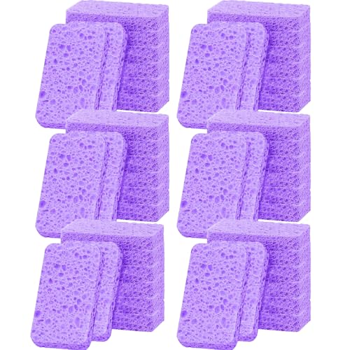 Image of 36 - Pack Non-Scratch Scrub Sponges - Sponges for Dishes and Washing Dishes, Cleaning Sponges for Kitchen Home and More（Purple）
