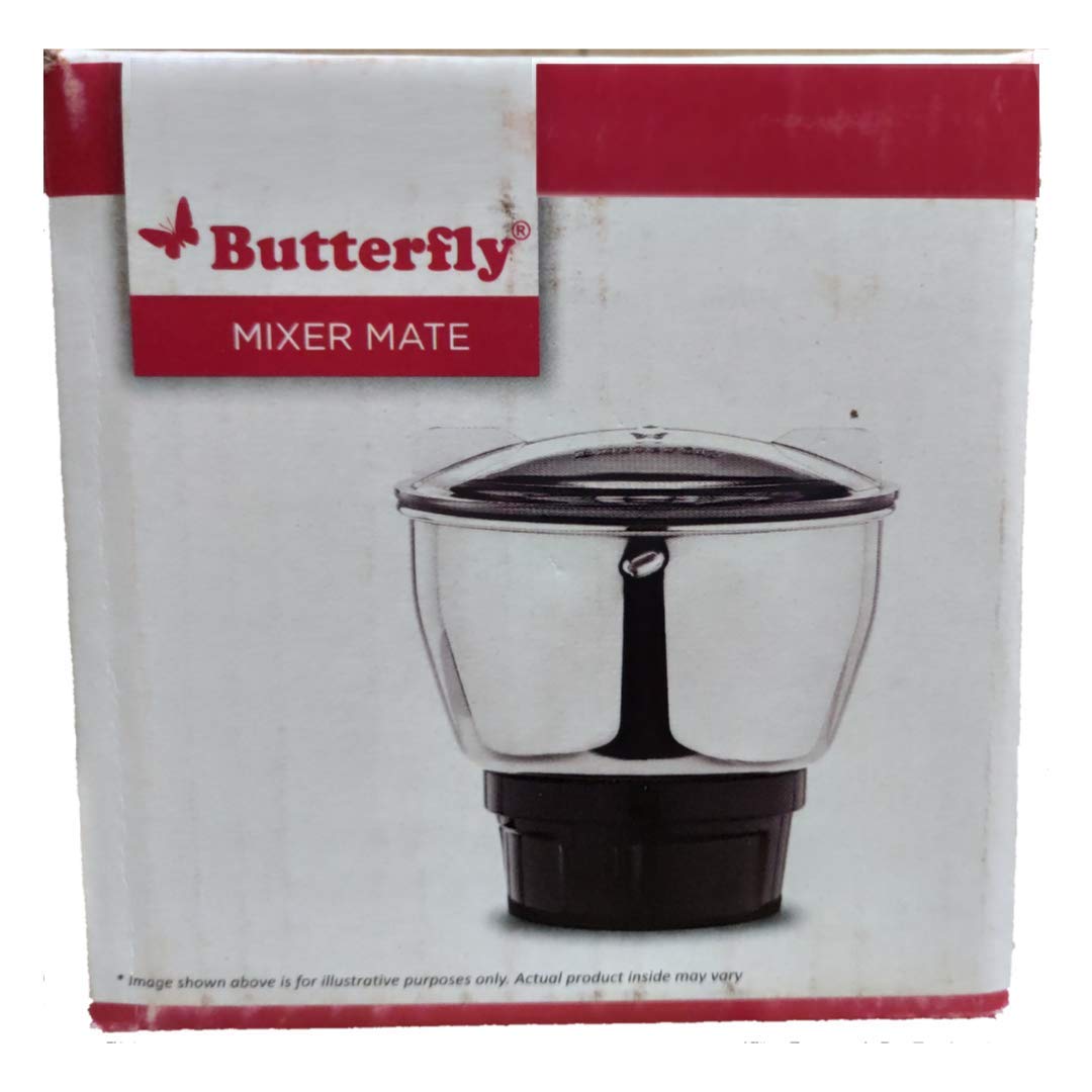 Butterfly Stainless Steel Mga-3Cj Chutney Jar - 300Ml (Black)