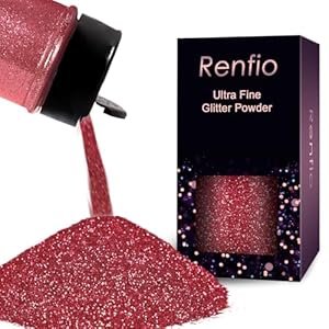 Renfio Biodegradable Glitter, 1.58oz/45g Body Glitter, Eco Cosmetic Face Glitter Powder 1/128” Bio Ultra Fine Sparkles Eco Friendly Flakes Glitters for Crafts Eyeshadow Hair Face Makeup – Wine Red