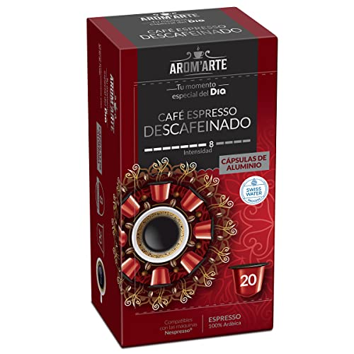 DIA AROM'ARTE café espresso descafeinado caja 20 cápsulas