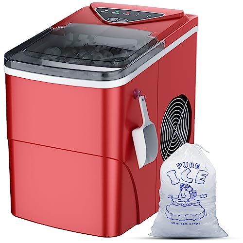 Ice Makers Countertop, Self-Cleaning Function, Portable Electric Ice Cube Maker ...