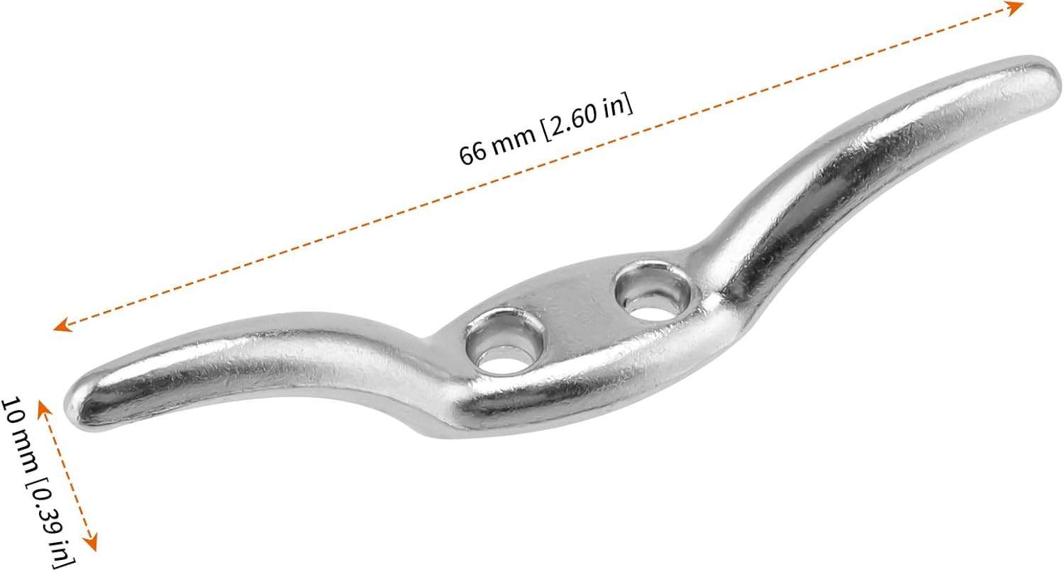 UNGFEI 20 PCS 66mm Silver Roman Blind Hooks, Metal Rope Cleat Hook for Fixing Shade Cord and Knot Cord 3 51u5jyz2MYL. AC SL1500