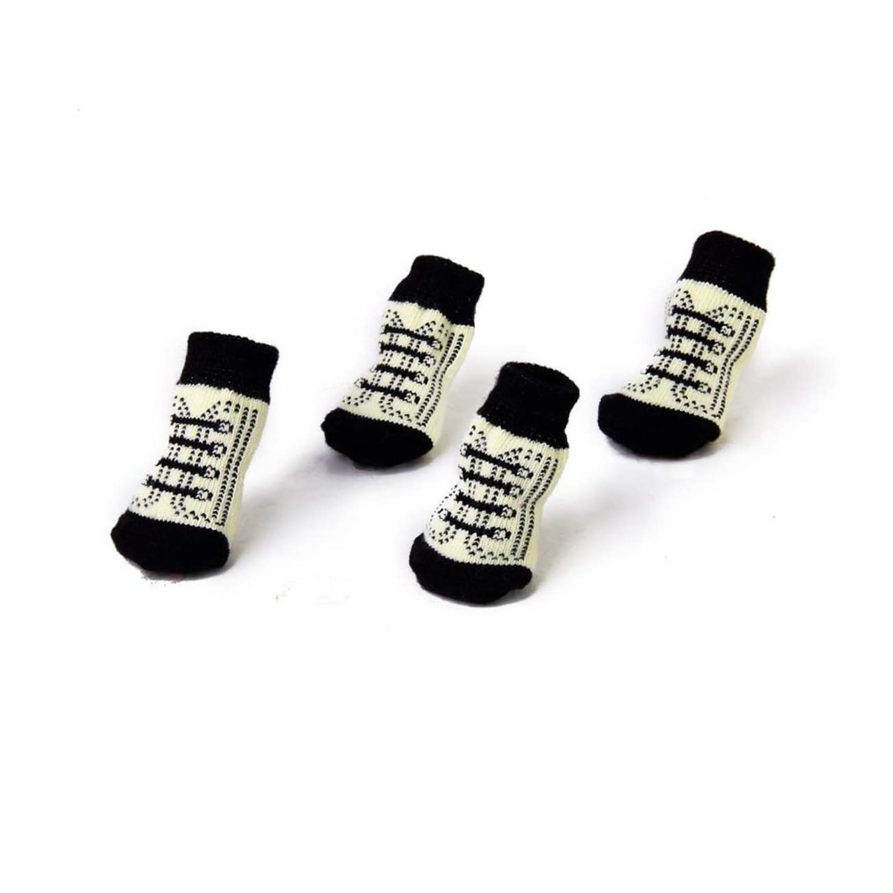 Yardwe 4pcs Doggie Socks Dog Grip Slip Cat Socks Pet Apparel - Dog Socks Dog Socks for Dogs Slip Pet Socks Warm Socks Bearded Dragon Toys Pet Indoor Wear Puppy Keep Warm