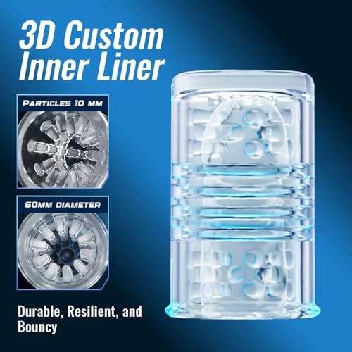 Image of Male Masturbator Sex Toys for Men - EINSEO Adult Toy 7 Thrusting & Rotating Modes with Handle, Phone Holder, and Suction Base, Automatic Penis Pump APP Control Male Stroker, Hands-Free Sex Machine