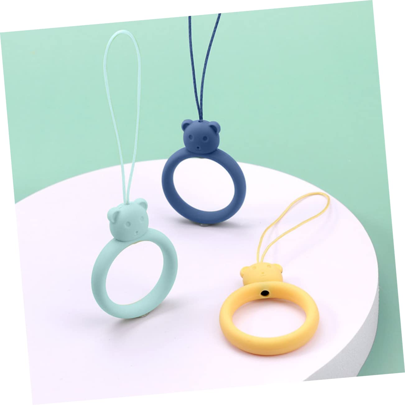 jojofuny Cinghie Per Cellulari Cordino Con Perline Per Cellulare Anelli Dito Tracolla Per Cellulari Tracolla Per Telefono Cinturino Ad Anello in Silicone Cordino Ad Anello