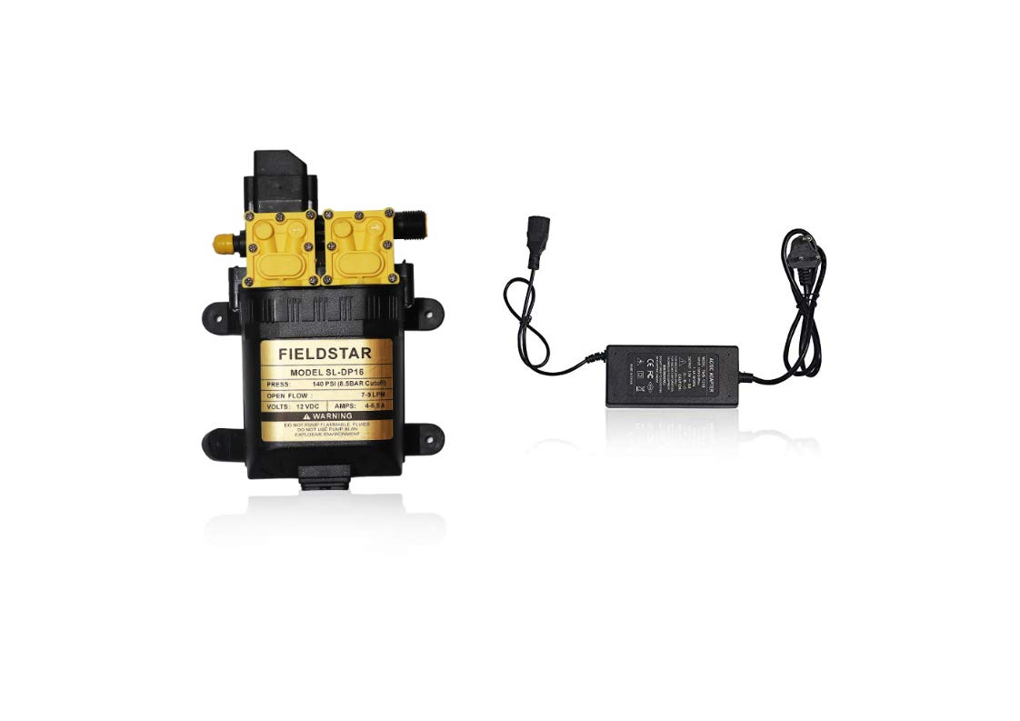 Fieldstar Heavy Duty Double Battery Sprayer Pump (12V,4.5 A) + 12 v Adapter (B07KW5BHPB) Amazon Price History, Amazon Price Tracker