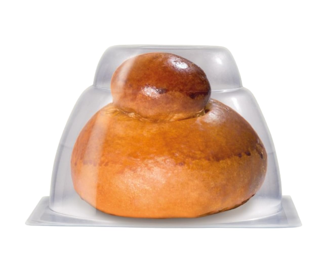 Brioche Siciliana Cu Tuppo, Brioches Artigianali per Granite e Gelati, Prodotti Tipici Siciliani In Capsula Salvafreschezza 10 Pezzi