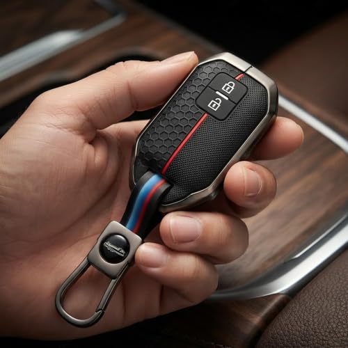 Image of Coll of Fest Metal Silicon Key Cover Compatible with Maruti Suzuki & Baleno, Swift, Dzire, Brezza, Fronx, Grand Vitara, XL6, Ertiga Celerio, Ignis, Glanza, Hyryder Rumion, Toyota 2 Button