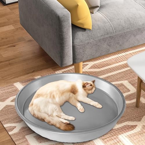 WJnflQN Kühlbett für Hunde, 40 cm, Aluminium, kühlendes Haustierbett, waschbar, rutschfest, tragbar, für Haustier, Sommerbox, Reisehütte, heißes Wetter, drinnen