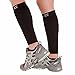 Zensah Running Leg Compression Sleeves - Shin Splint, Calf Compression Sleeve Men and Women (Black, Small/Medium)
