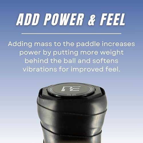 Miniatura 4 de Pala de pickleball con monedas de ajuste de peso y gorra de efecto pickleball – Mejora la velocidad de la mano y reduce la sensación de cabeza
