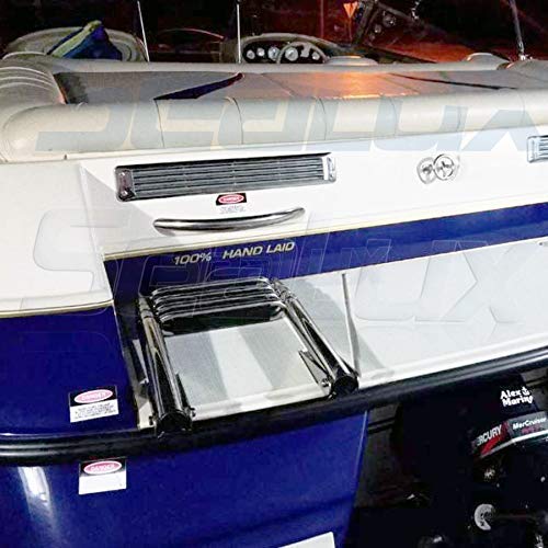 image for SeaLux Marine Products SeaLux Marine 4 Steps Drop Down Boarding Ladder