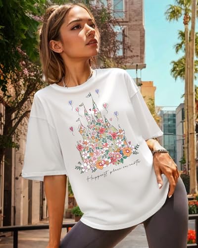 Flafens Graphic Tees T Shirts for Women - Cute Womens T-Shirts Cotton Tshirts Tops Teens Girls2