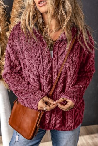 Image of Dokotoo Winter Fleece Jacket for Women 2026 Zipper Casual Coat with Pockets