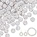 Pandahall 100 Pcs 10mm Crystal Pave Disco Ball Clay Beads, Polymer Clay Rhinestone Beads Round Charms Jewelry Makings